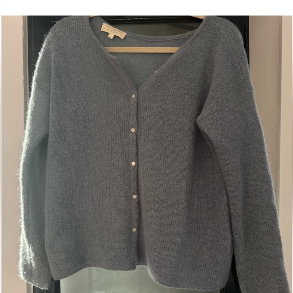 Sezane Light Blue Gaspard Cardigan - Picture 3 of 3